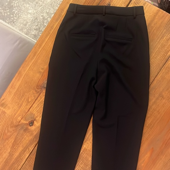 Express Editor Straight Super High-Rise black ankle pant - Picture 4 of 11